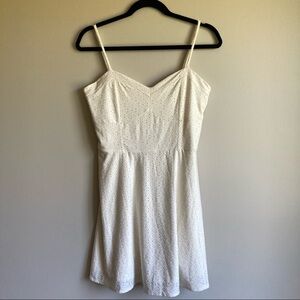 NWT Aeropostale White Eyelet Lace Stretch Mini Dress L